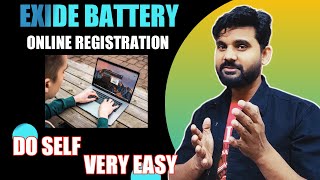 Exide Battery Self Online Registration  How To Do  Exide Battery Online Registration Karna Sikhe [upl. by Norita]