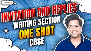 Invitation and Replies  Writing Section  One Shot  HalfYearly Exam  CBSE Class 12  Rahul Sir [upl. by Agathe]