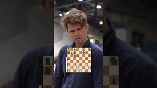 Magnuss Reaction to Gukeshs Game chess shorts [upl. by Ikuy]