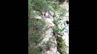 Jumping off cliff at bash bish falls [upl. by Anwaf]