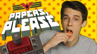 Papers Please  Hot Pepper Game Review  ft Matt Watson SuperMega [upl. by Anahahs]