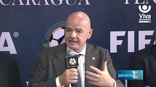 Presidente de FIFA visita Nicaragua para fortalecer el fútbol [upl. by Siri]