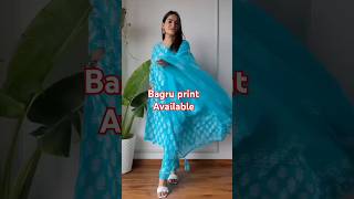 Bagru print suit set three piecefashion cotton fabric ytshorts shoppingonline [upl. by Llerej]