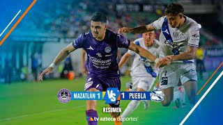 Resumen Mazatlán 1  1 Puebla  Liga BBVA MX Clausura 2024 [upl. by Iolande]