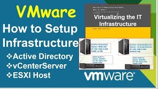 VMware How to Setup Infrastructure vCenter 67AD ESXI Host Video15 [upl. by Enorej472]