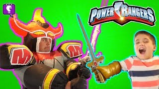 POWER RANGERS GIANT MEGA ZORD Adventure Imaginext Surprise Toys Review with HobbyKidsTV [upl. by Aremus]