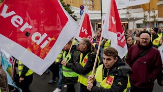 105 Prozent mehr Lohn fordern Beschäftigte im öffentlichen Dienst [upl. by Bobker]