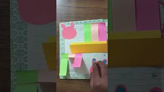 Diary decoration ideas 11diarydecoration stickynotes colorpapercraft LetsCraftmz4zr [upl. by Ettelliw290]