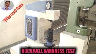 ROCKWELL HARDNESS TEST  HOW TO PERFORM ROCKWELL HARDNESS TEST  ROCKWELL HARDNESS MACHINE [upl. by Haodnanehs]