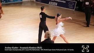 Andrey Kiselev  Anastasia Kiseleva RUS  Assen 2017 WSS Pro LAT  R1 S [upl. by Wenn]