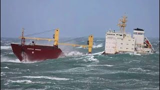 Incredible Footage Sinking Big Ships amp Special Vessels Fails During Rogue Waves In Storm amp Hurricane [upl. by Gittel]