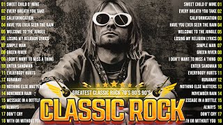 Best Classic Rock Ultimate Full Album 70s 80s 90s🔥Guns N Roses The Beatles Led Zeppelin Queen [upl. by Kaye924]