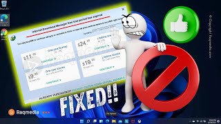 Solve the Registration Problem in Internet Download Manager 🔥 IDM Free Trial Ended Error Message New [upl. by Drofnil768]