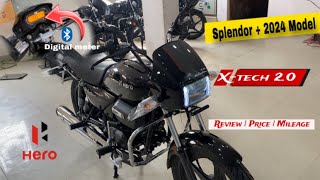 All New 2024 latest model Hero Splendor Plus xtech 20 Full details Review amp On road price [upl. by Johen]