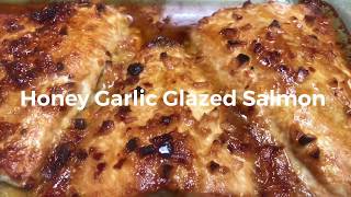 Honey Garlic Glazed Salmon I Easy And Delicious Salmon Recipe I Salmon In Under 15 Minutes [upl. by Laurentium]