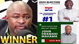 Break Numerologist predicts winner base on ballot position Bawumia vs Mahama [upl. by Carlick]