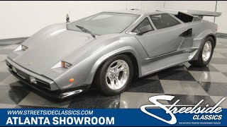 1987 Pontiac Fiero Lamborghini Countach Replica for sale  6410 ATL [upl. by Sabanrab]