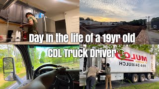 Day In The Life Of A 19yr Old CDL Truck Driver  Episode 1 [upl. by Joselyn]