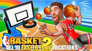 BASKETBALL TYCOON 2 MAP FORTNITE CREATIVE  FIND ALL 10 EASTER EGGS LOCATIONS [upl. by Zollie884]