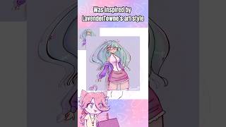 LAVENDERTOWNE inspired this OC speedpaint artcommentary ocredraw [upl. by Howlyn]