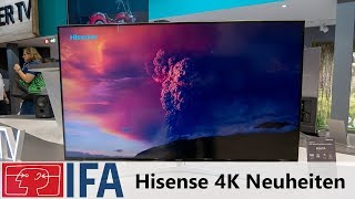 Hisense Standrundgang auf der IFA 2018 4K Neuheiten [upl. by Ardnnaed199]