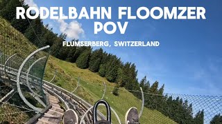 Rodelbahn Floomzer POV  Flumserberg Switzerland [upl. by Haymo]