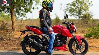 Apache RTR 160 4V ABS Review Top Speed Braking Test MotoVlog BikesDinos [upl. by Nahpets]