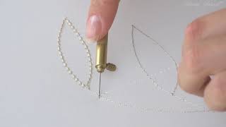 Luneville Embroidery Tutorial Beginner Module 1 Lesson 3 [upl. by Senilec]