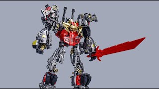 Only 2899 ！！Dragonyan Man Volcanicus Dinobots combiners stop motion by Mangmotion [upl. by Eldredge506]