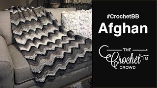 Crochet Bean Stitch Chevron Blanket  EASY  The Crochet Crowd [upl. by Ycrep]