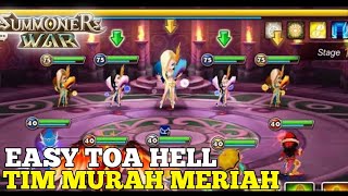 EASY TOA HELL STAGE 1  Summoners War [upl. by Iahk]