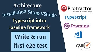 Protractor e2e testing Intro  Step by step setup to run tests using typescript [upl. by Yednil51]