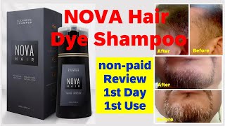 Nova Hair Shampoo Review  Day1 [upl. by Euqinoj]