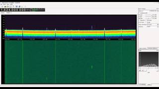 Iridium satellite downlinks around 1620 MHz with a helical antenna  hackrf receiver [upl. by Gmur730]