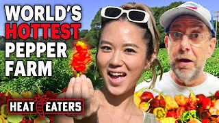 How Hot Ones Legend Smokin’ Ed Currie Grows the World’s Hottest Peppers  Heat Eaters [upl. by Codie302]