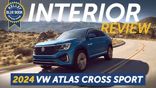 2024 Volkswagen Atlas Cross Sport  Interior Review [upl. by Nahs]