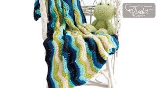 Easy Crochet Chevron Stripes Baby Blanket [upl. by Eyr858]