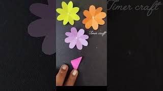 Easy Paper flower making paperflower paperdiy [upl. by Pincas]