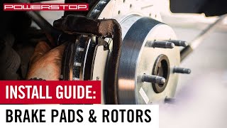 How To Install A New Set of Brake Pads amp Rotors  PowerStop [upl. by Attenohs629]