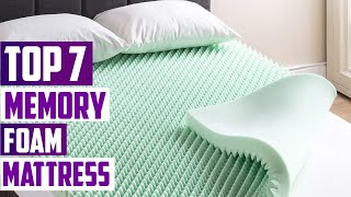 7 MustHave Memory Foam Mattress Toppers for Better Sleep [upl. by Enileve]