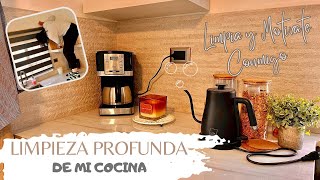 LIMPIEZA PROFUNDA EN MI COCINA 🧽 TARDE PRODUCTIVA DE LIMPIEZA ✨ MOTIVATE CONMIGO 💕 [upl. by Ihculo]