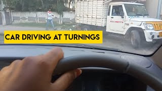 How To Drive Car In Telugu  Car Driving at Turnings Telugu  Car Left And Right Turn Driving [upl. by Oeht]