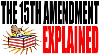 The 15th Amendment Explained The Constitution for Dummies Series [upl. by Aremaj]