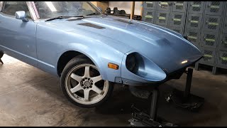 Datsun 280zx 240sx front subframe swap TIME LAPSE [upl. by Pinkerton]