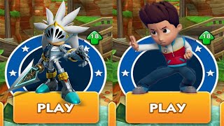 Sir Galahad vs Ryder from Paw Patrol vs All Bosses DrEggman amp Zazz  Sonic Dash [upl. by Notsuoh]