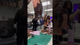 Day 53 of Cosmetology School cosmetologylife cosmetology viral cosmetologystudent vlog cosmo [upl. by Meggs]