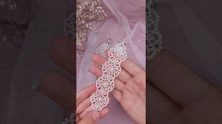 If you want to learn tatting lace check out my playlist with lessons for beginners 😊 tatting [upl. by Thema]