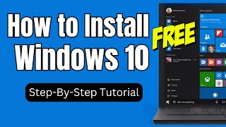 How to Install Windows 10 in 2024 Step By Step Tutorial [upl. by Edyak]