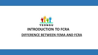 INTRODUCTION TO FCRA  DIFFERENCE BETWEEN FEMA AND FCRA  CA VIKAS MISHRA [upl. by Drandell]