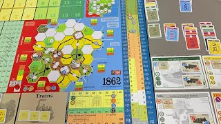 1862 1인 플레이 Score 10560 1862 Railway Mania in the Eastern Counties Solo Playthrough [upl. by Negeam]